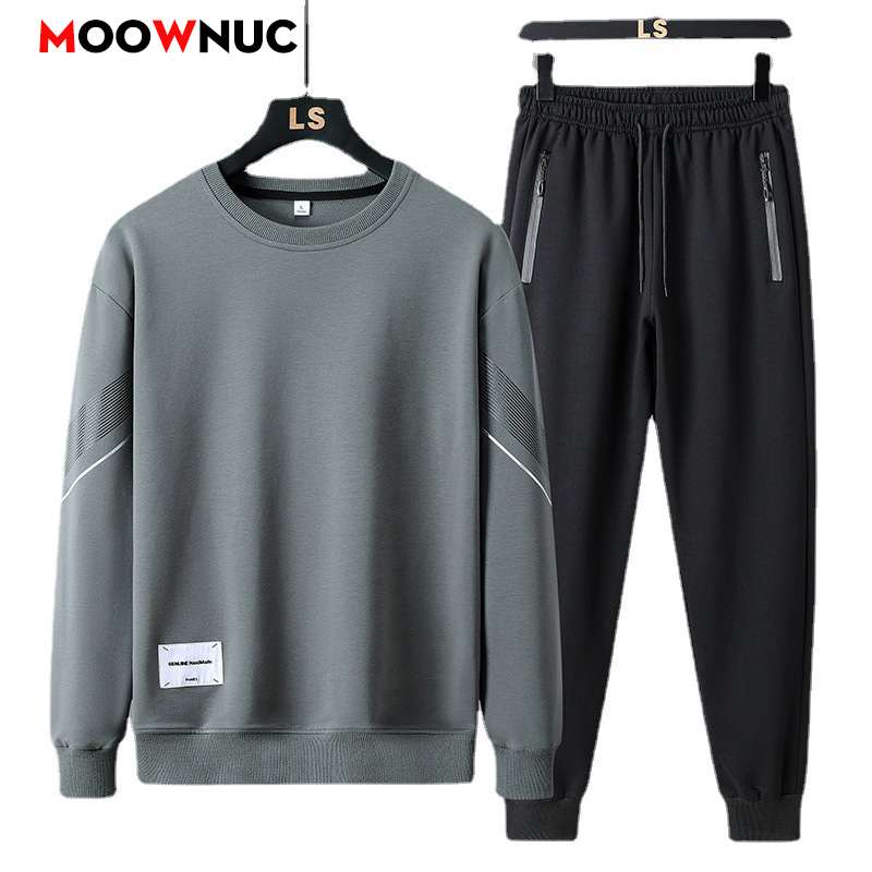Mens Fashion Streetwear - ชุดกีฬาลำลอง 2 ชิ้นสำหรับผู้ชาย ชุดแฟชั่นสตรีทแวร์ เสื้อฮู้ดและกางเกงขายาว ชุดสำหรับตั้งแคมป์และชายหาด