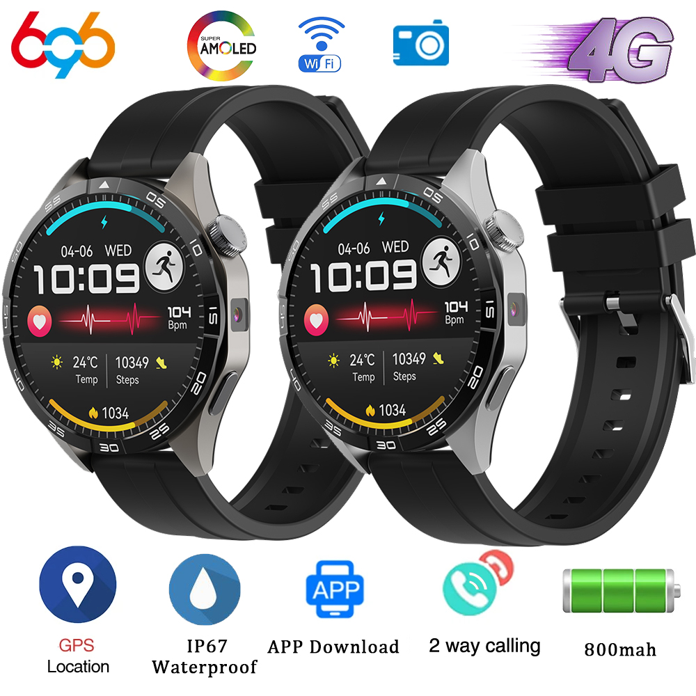 Men'S Fashion App - หน้าจอ AMOLED นาฬิกาอัจฉริยะ 4G รองรับการโทร สำหรับผู้ชายและผู้หญิง
