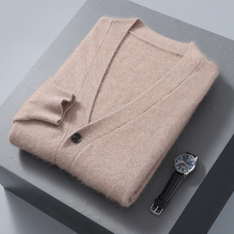 Men'S Fashion V Neck Sweater - เสื้อสวมหัวผ้ากำมะหยี่ขนมิงค์แขนยาวสำหรับผู้ชาย, เสื้อสไตล์เกาหลีแบบใหม่2023แฟชั่นให้ความอบอุ่นในฤดูหนาวจัดส่งฟรีเสื้อกันหนาวไหมพรม