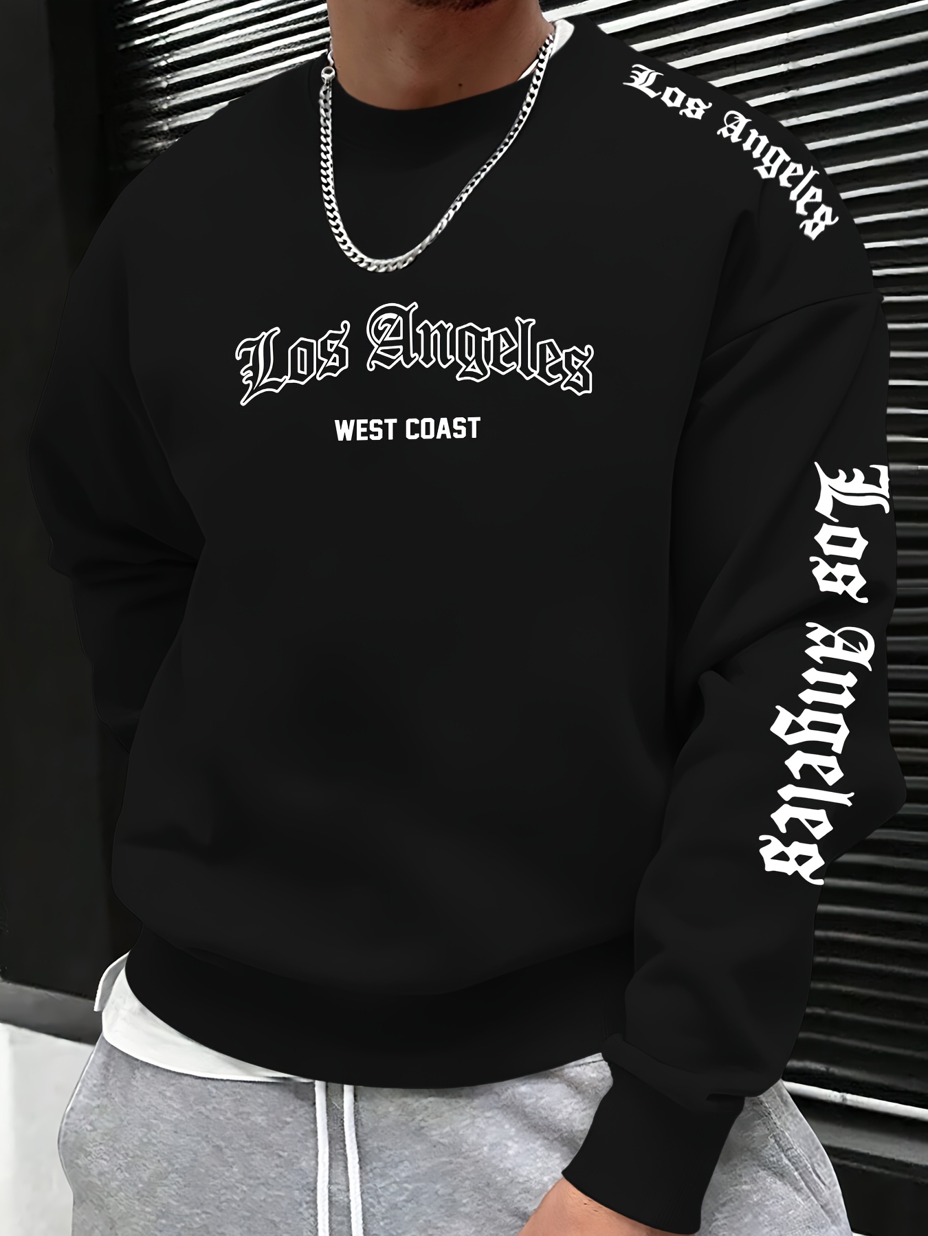 Men'S Fashion - เสื้อสเวตเตอร์คอกลมพิมพ์ลายตัวอักษรสำหรับผู้ชาย ฤดูใบไม้ร่วง/ฤดูหนาว 2026 - สวมใส่สบาย นุ่มสบาย