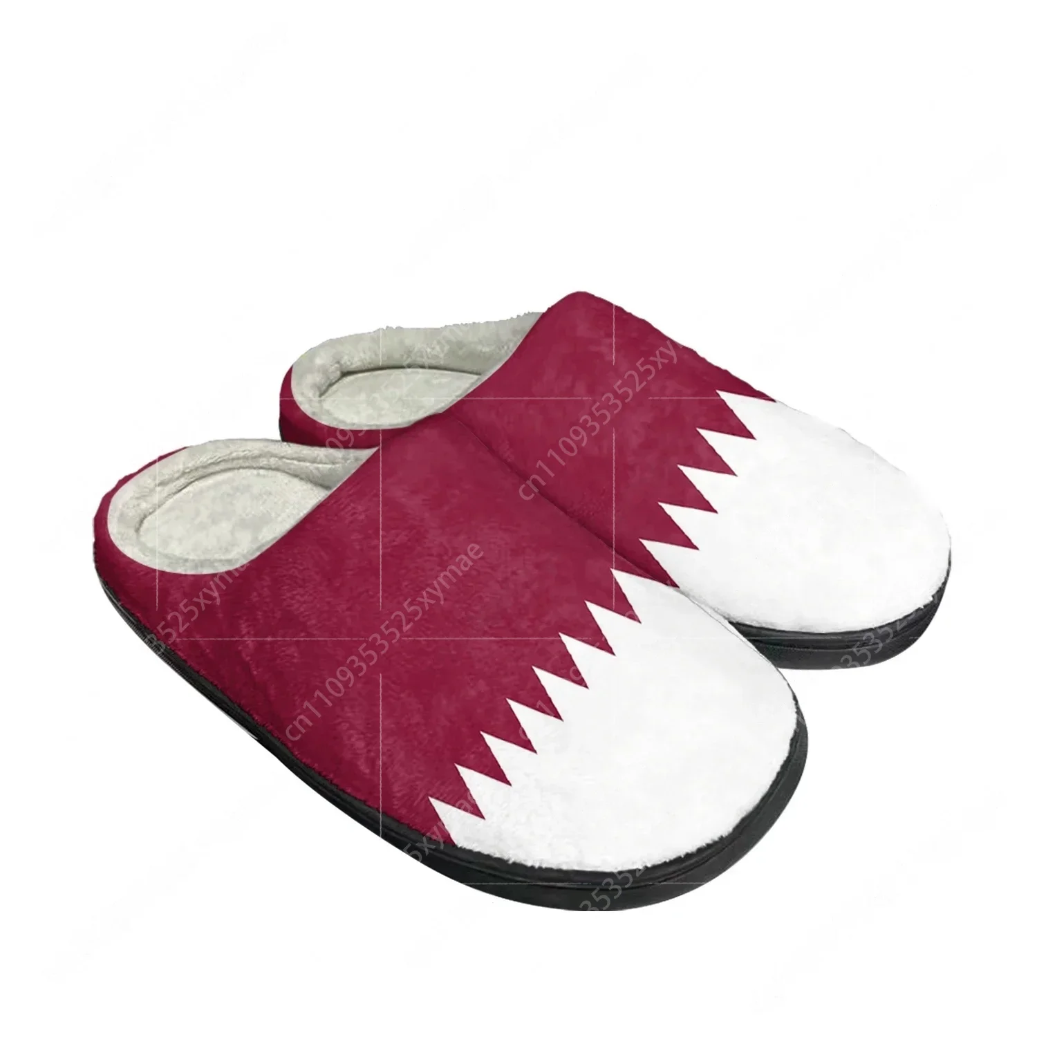 Men'S Fashion Qatar - รองเท้าแตะผ้าฝ้ายลายธงชาติกาตาร์ แบบกำหนดเองได้ สำหรับผู้ชายและผู้หญิง รองเท้าแตะนุ่มใส่ในบ้าน รองเท้าลำลอง รองเท้าใส่ในห้องนอน