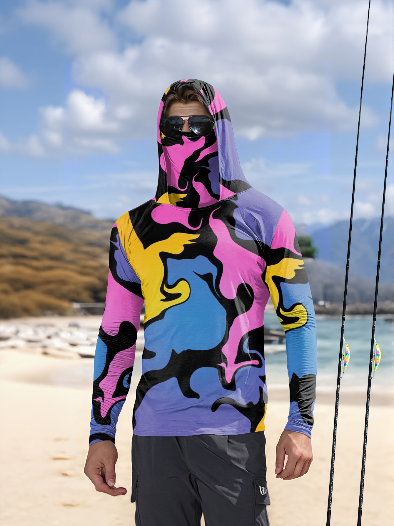 Men'S Tops Fashion - เสื้อเชิ้ตแขนยาวผู้ชายลายพิมพ์เรียบง่าย สวมใส่สบาย แฟชั่นกีฬาและกิจกรรมกลางแจ้งขายดีประจำฤดูร้อนปี 2026