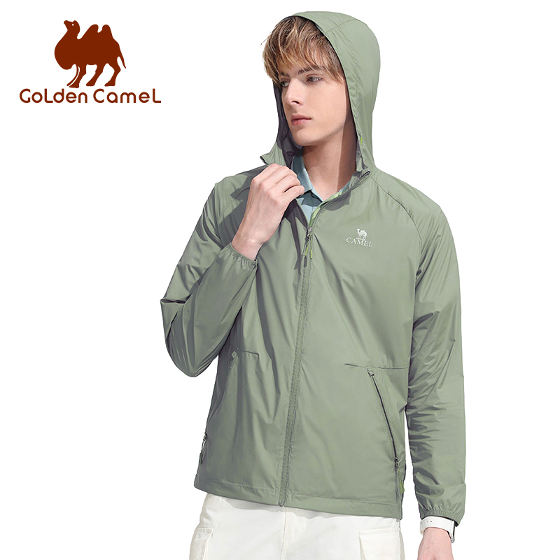Corduroy Jacket Men - GOLDEN CAMEL เสื้อผ้ากันแดดสำหรับผู้ชาย เสื้อเชิ้ตแขนยาวระบายอากาศได้ ป้องกันรังสียูวี เสื้อผ้าป้องกันรังสีอัลตราไวโอเลตสำหรับผู้หญิง