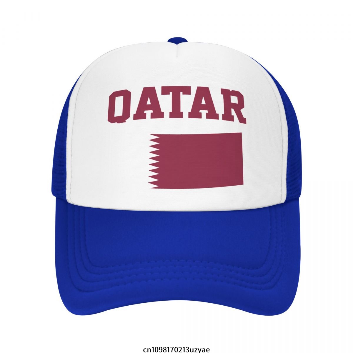 Men'S Fashion Qatar - ธงชาติกาตาร์หมวกเบสบอลตาข่ายฤดูร้อนกลางแจ้งผู้ชายผู้หญิงแฟชั่นกีฬาหมวกฮิปฮอปทรัคเกอร์