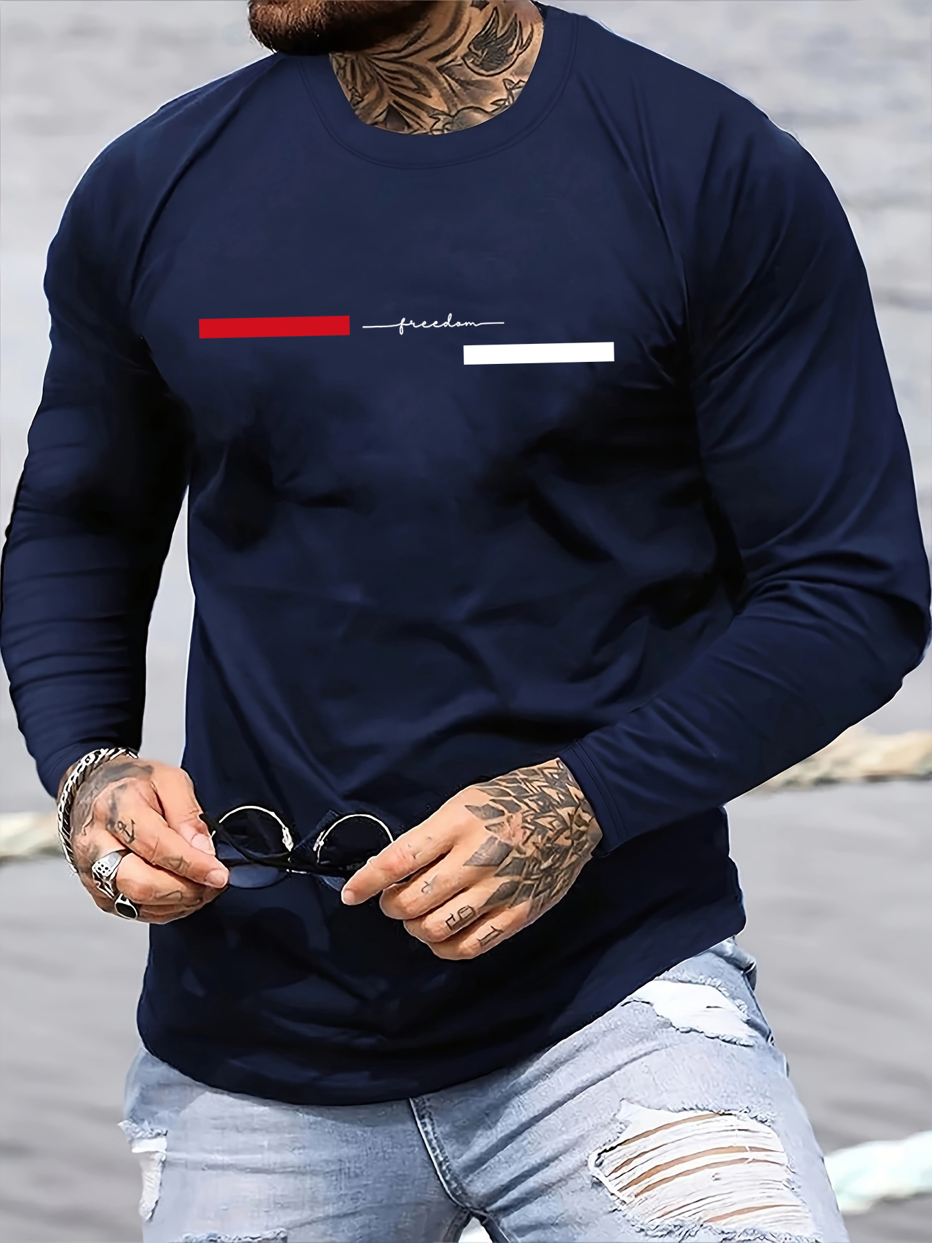 เสื้อยืดผู้ชายแขนยาวคอกลมผ้าฝ้ - Men'S Fashion Trends 2025 บทวิจารณ์และราคา