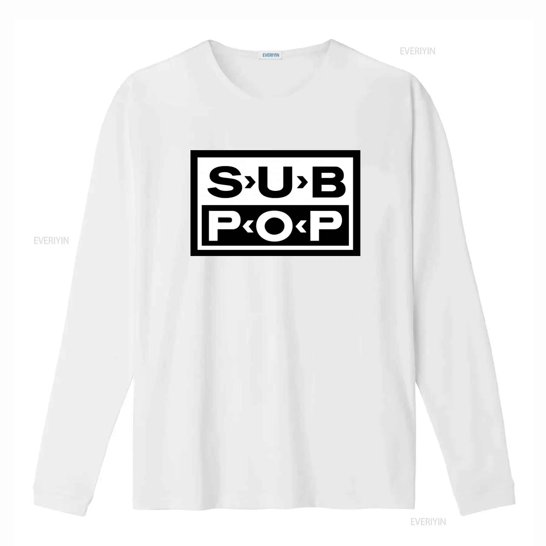 เสื้อยืดโลโก้ Sub Pop สีดำ พิม - Mens Fashion Black Shirt บทวิจารณ์และราคา