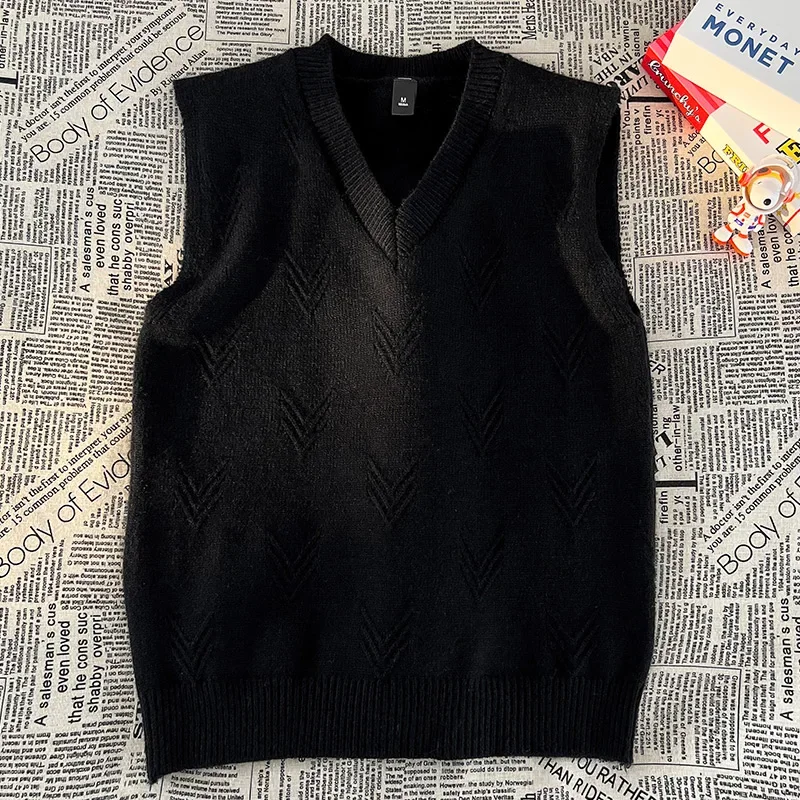 เสื้อกั๊กไหมพรมทรงเข้ารูป ระบา - Men'S Fashion V Neck Sweater บทวิจารณ์และราคา