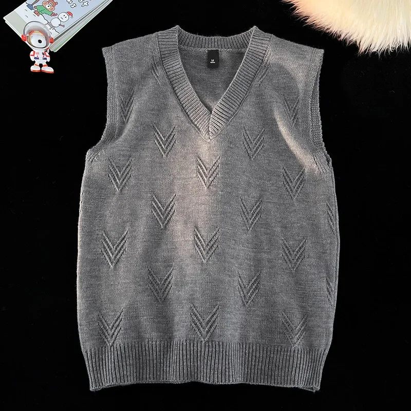 เสื้อกั๊กไหมพรมทรงเข้ารูป ระบา - Men'S Fashion V Neck Sweater บทวิจารณ์และราคา