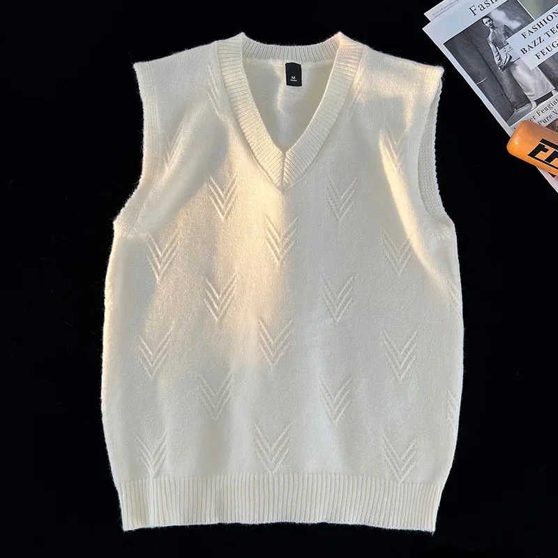 เสื้อกั๊กไหมพรมทรงเข้ารูป ระบา - Men'S Fashion V Neck Sweater บทวิจารณ์และราคา