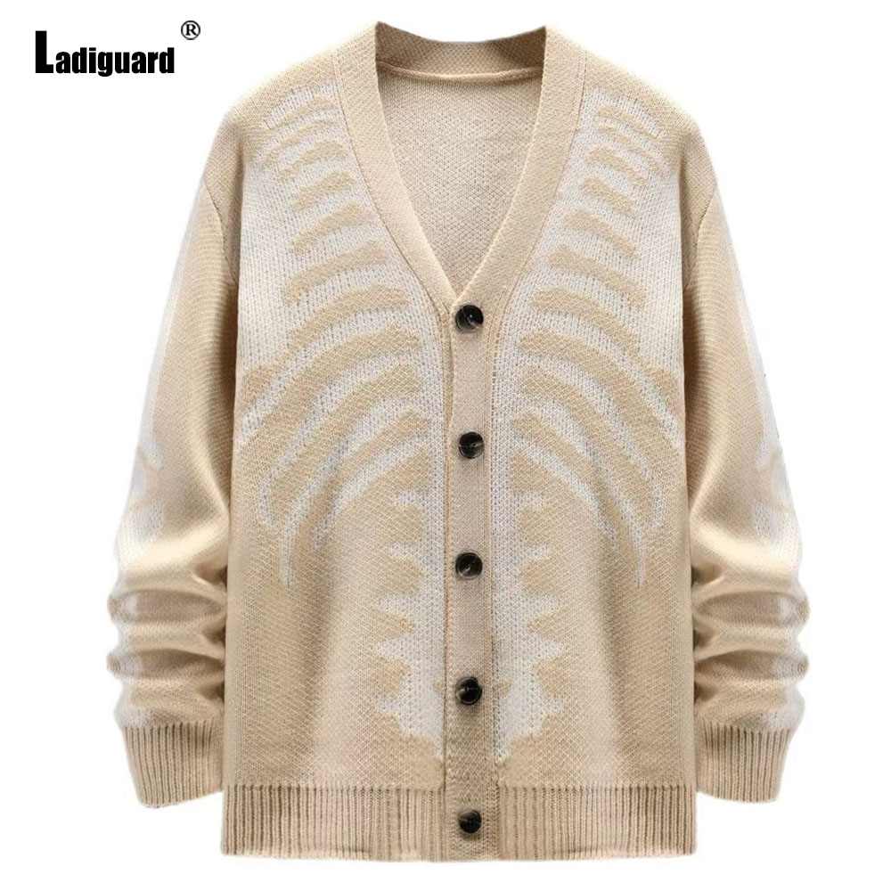 เสื้อสเวตเตอร์ถักลายวินเทจผู้ช - Men'S Fashion V Neck Sweater บทวิจารณ์และราคา