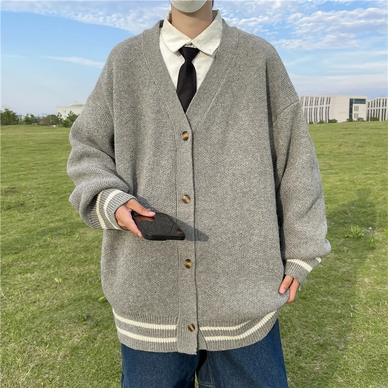 เสื้อแขนยาวคาร์ดิแกนคอวีอเนกปร - Men'S Fashion V Neck Sweater บทวิจารณ์และราคา