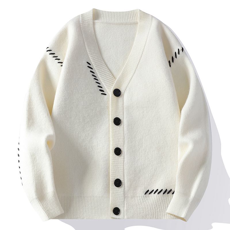 คาร์ดิแกนถักคอวีสำหรับผู้ชาย,  - Men'S Fashion V Neck Sweater บทวิจารณ์และราคา