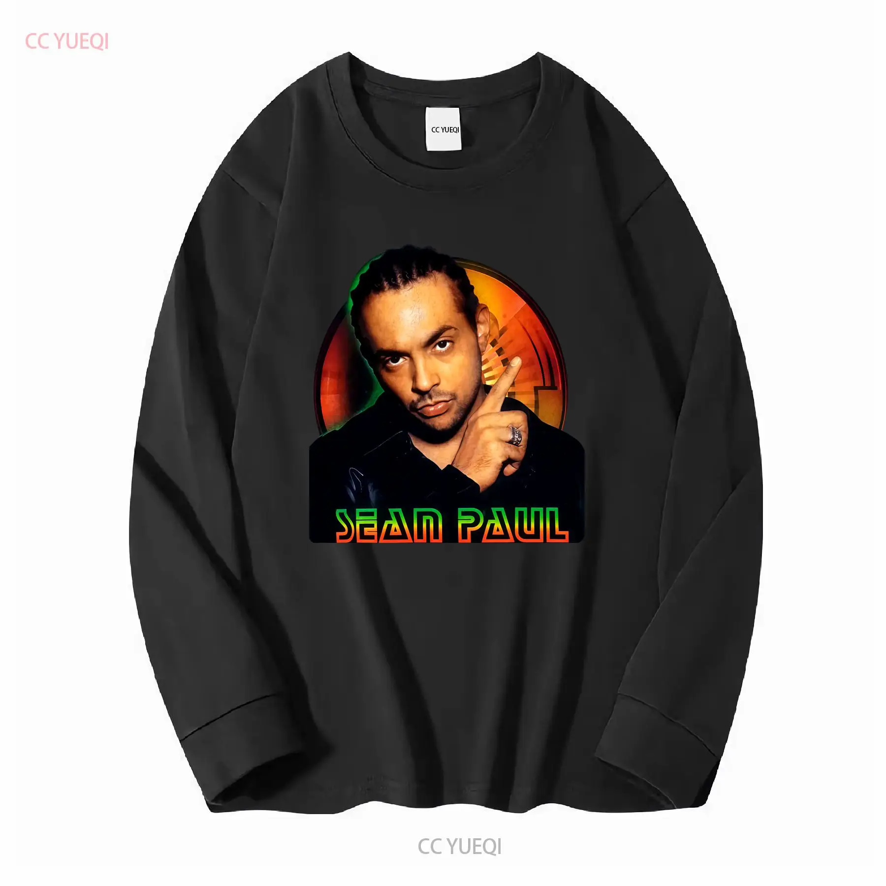 เสื้อยืดแร็ปเปอร์ Sean Paul สี - Mens Fashion Black Shirt บทวิจารณ์และราคา