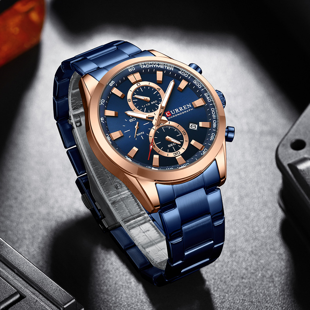 นาฬิกาข้อมือผู้ชาย CURREN หรูห - Mens Fashion Blog บทวิจารณ์และราคา