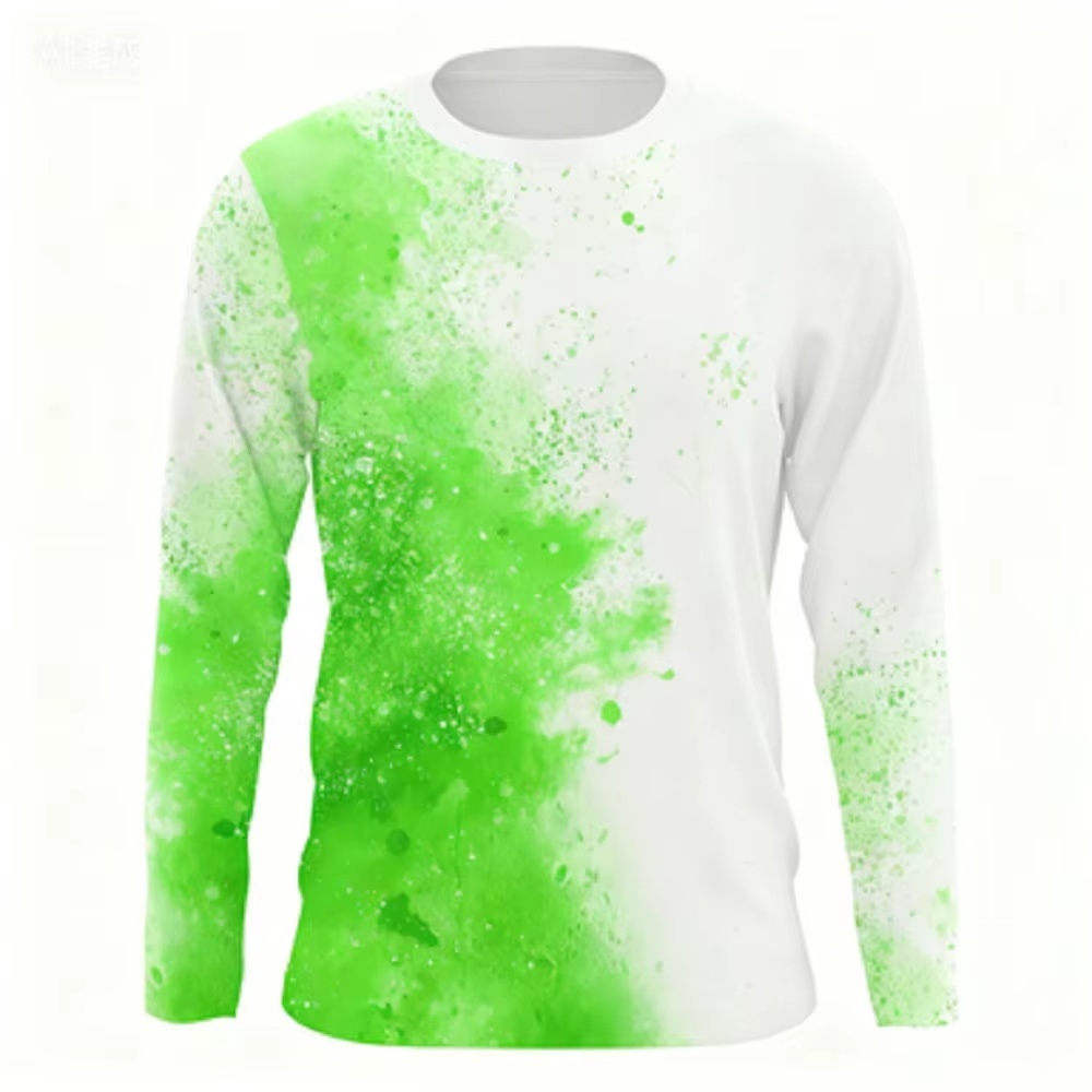 เสื้อยืดแขนยาวคอกลมลายเบสแฟชั่ - Men'S Tops Fashion บทวิจารณ์และราคา