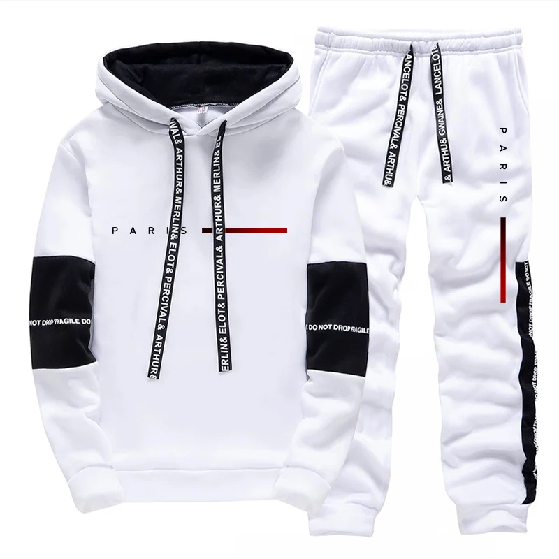 ชุดฮู้ดดี้แฟชั่นสไตล์ปารีสสำหร - Mens Fashion Streetwear บทวิจารณ์และราคา