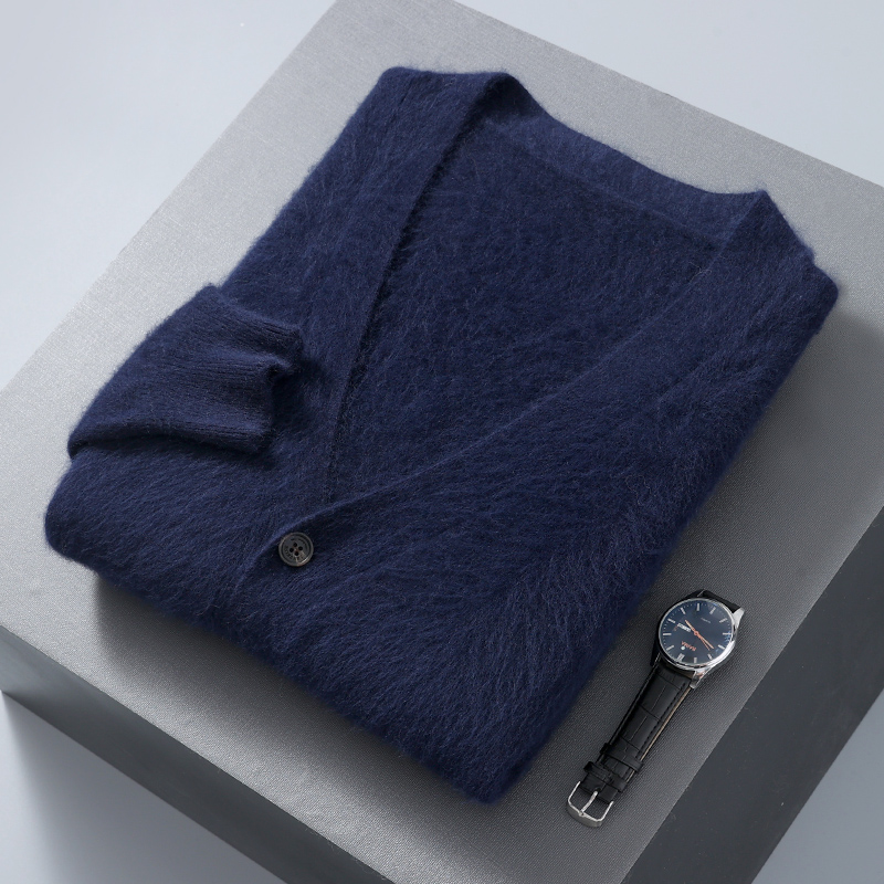 เสื้อสวมหัวผ้ากำมะหยี่ขนมิงค์แ - Men'S Fashion V Neck Sweater บทวิจารณ์และราคา