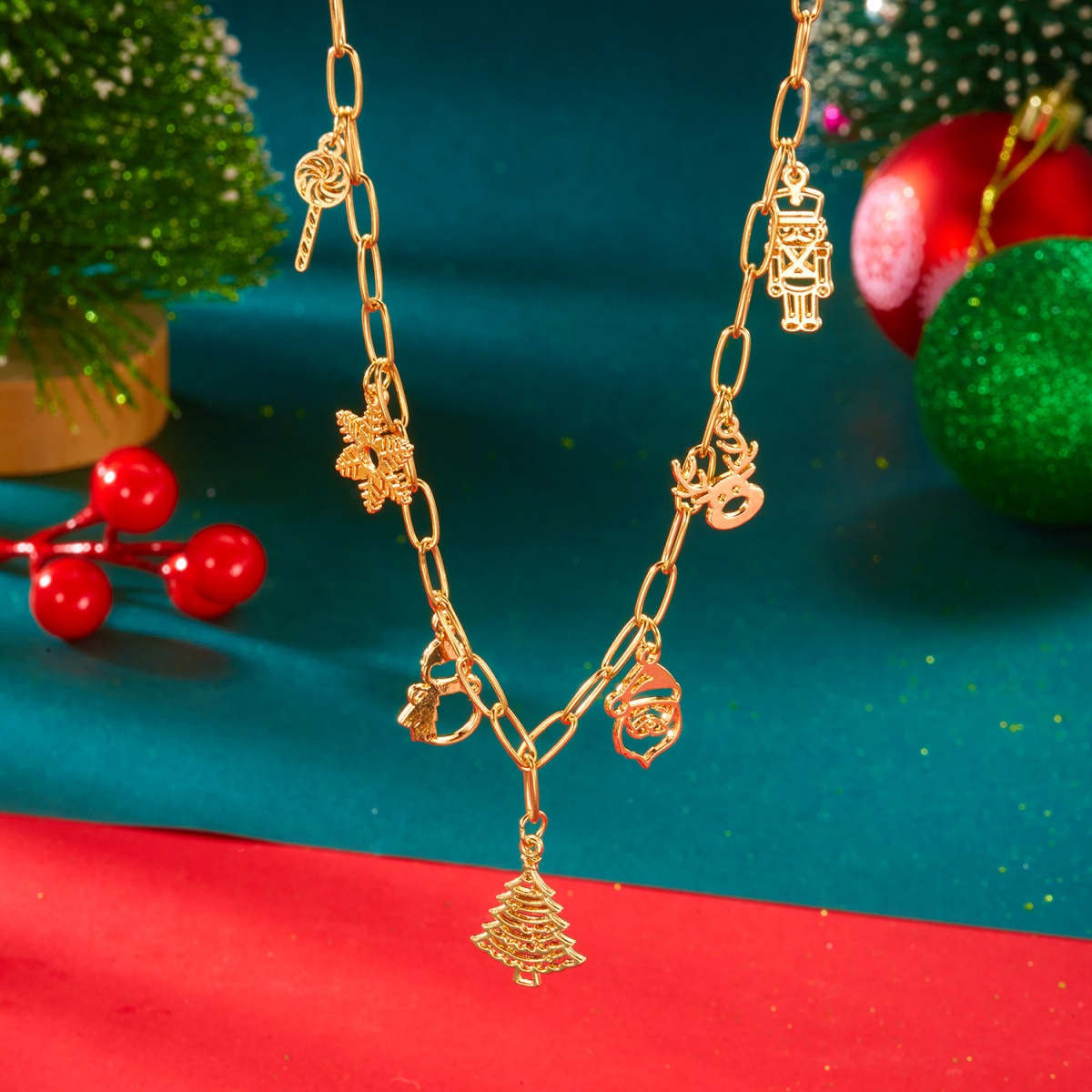 สร้อยคอวันคริสต์มาส ลายโลหะโปร - Men'S Fashion Xmas Party บทวิจารณ์และราคา