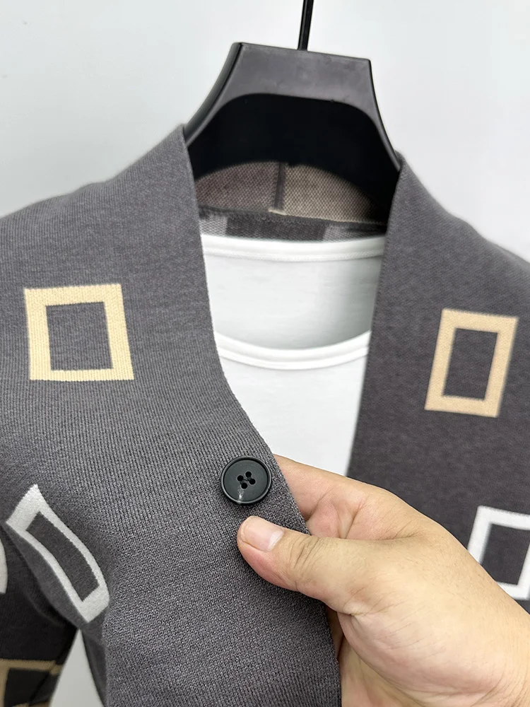 คุณภาพสูงผู้ชายถักเสื้อสเวตเตอ - Men'S Fashion V Neck Sweater บทวิจารณ์และราคา