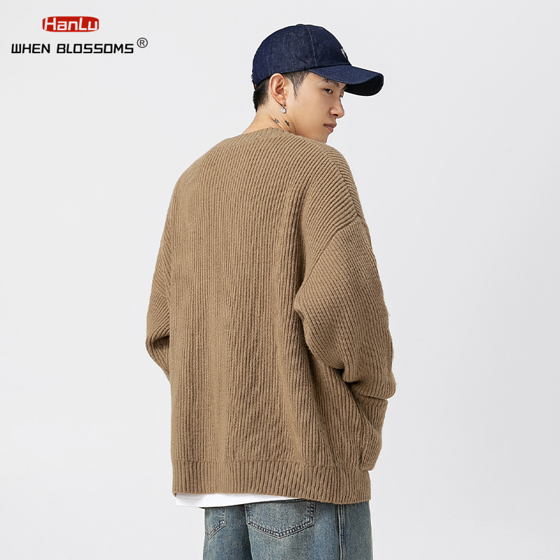 เสื้อสเวตเตอร์ถักแบบลำลองของผู - Men'S Fashion V Neck Sweater บทวิจารณ์และราคา