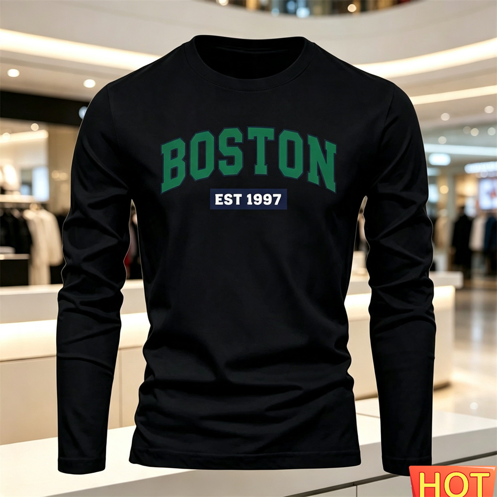 เสื้อยืดแขนยาวผู้ชายลายตัวอักษ - Men'S Fashion บทวิจารณ์และราคา