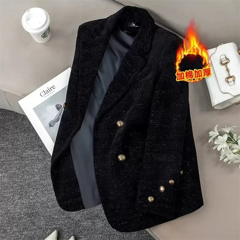 เสื้อแจ็คเก็ตสูทผ้าลูกฟูกสีดำส - Corduroy Jacket Men บทวิจารณ์และราคา