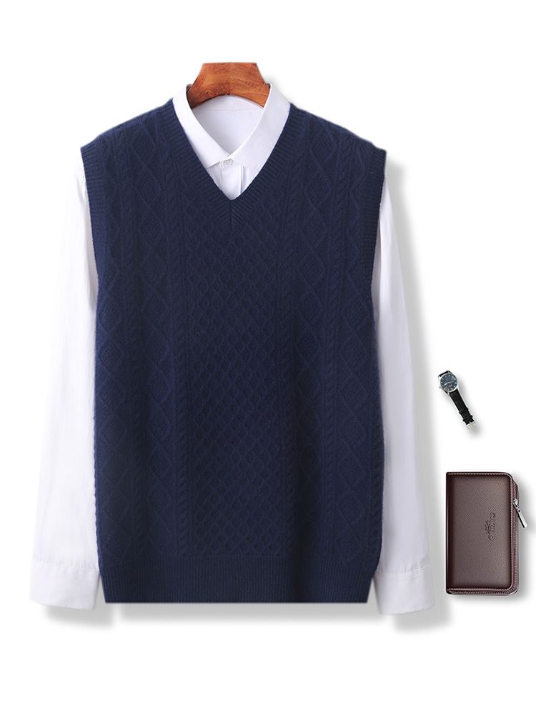 เสื้อสเวตเตอร์แขนกุดคอวีผู้ชาย - Men'S Fashion V Neck Sweater บทวิจารณ์และราคา