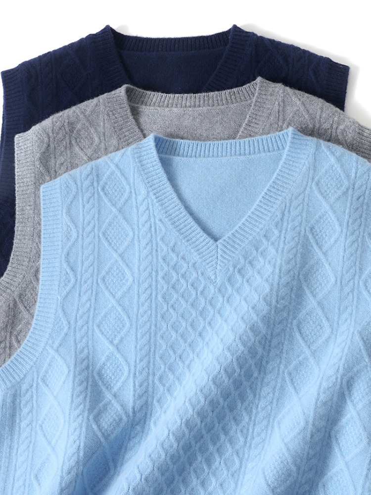 เสื้อสเวตเตอร์แขนกุดคอวีผู้ชาย - Men'S Fashion V Neck Sweater บทวิจารณ์และราคา