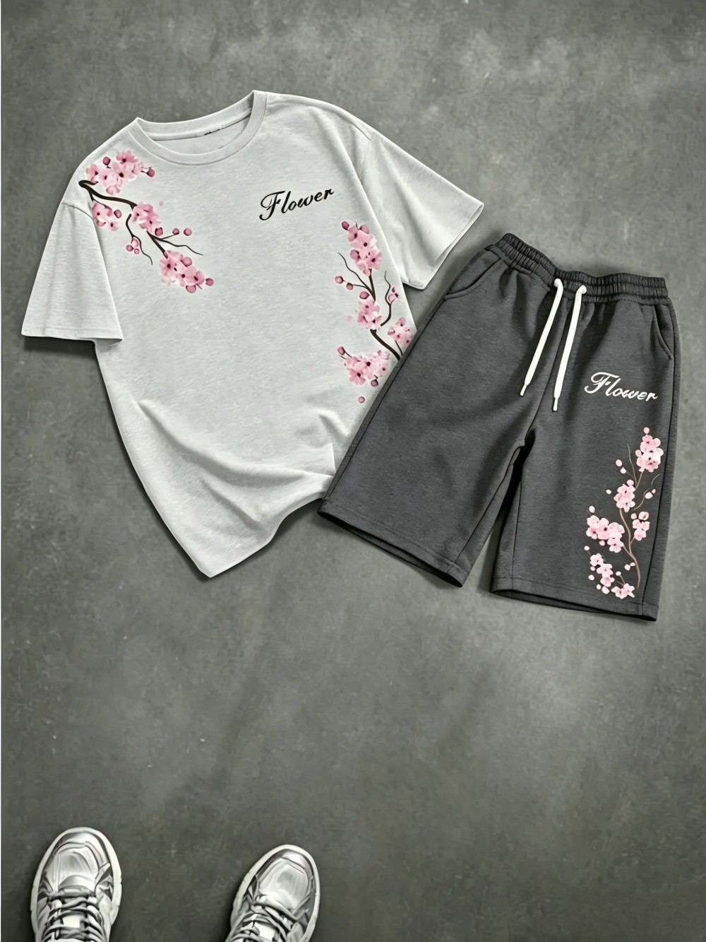 เสื้อยืดคอกลมพิมพ์ลายดอกเชอร์ร - Men'S Fashion Trends 2025 บทวิจารณ์และราคา