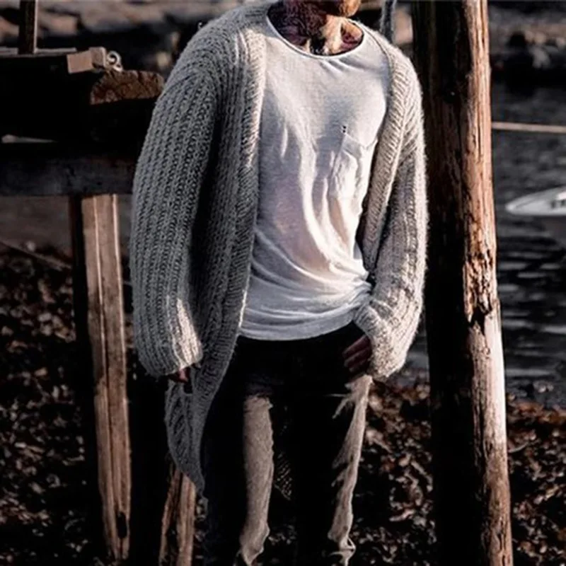 เสื้อถักกลางยาวของผู้ชายเสื้อโ - Men'S Fashion V Neck Sweater บทวิจารณ์และราคา