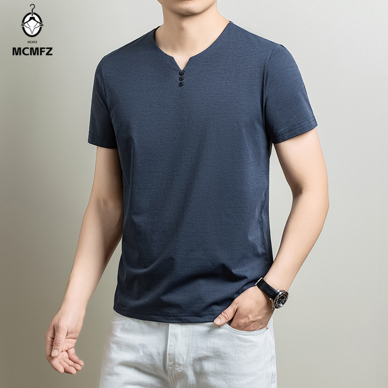 เสื้อยืดเฮนลีย์แบบพื้นฐานสำหรั - Men'S Fashion Trends 2025 บทวิจารณ์และราคา