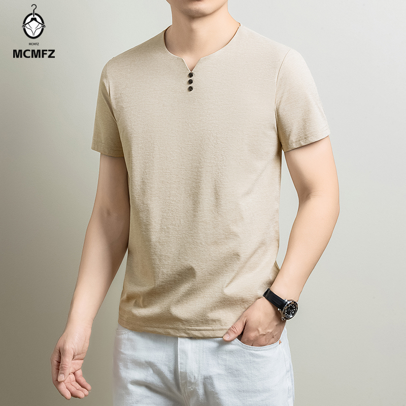เสื้อยืดเฮนลีย์แบบพื้นฐานสำหรั - Men'S Fashion Trends 2025 บทวิจารณ์และราคา