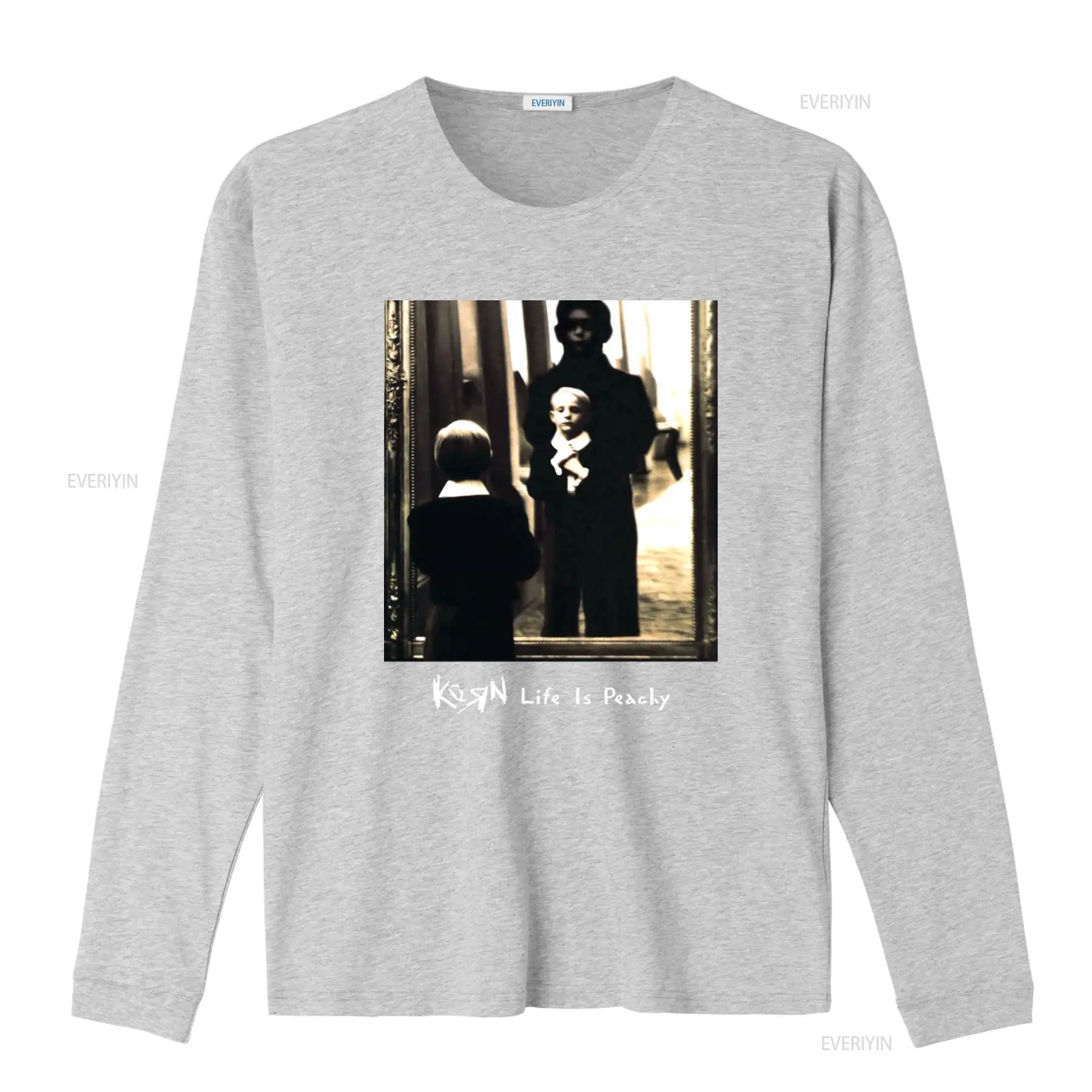 เสื้อยืดคอตตอนพิมพ์ลาย Korn Li - Mens Fashion Black Shirt บทวิจารณ์และราคา