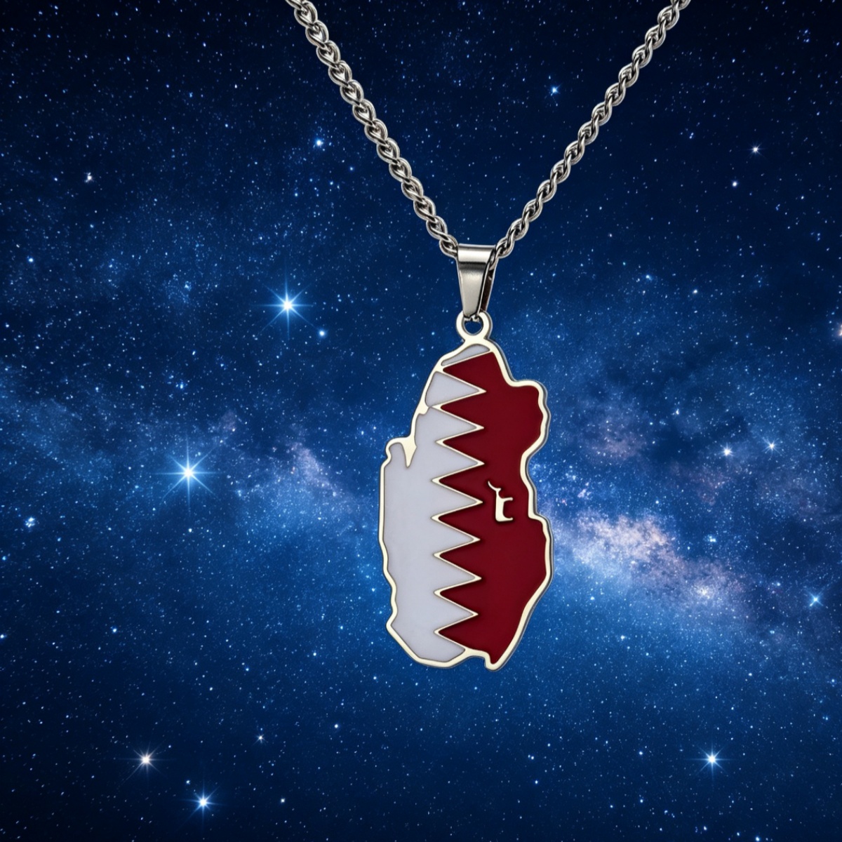 สร้อยคอรูปแผนที่กาตาร์แบบหยดน้ - Men'S Fashion Qatar บทวิจารณ์และราคา